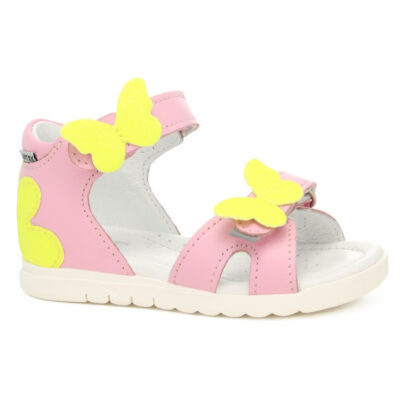 Girl's Bartek Sandal 11417002, light Pink with Yellow Butterfly