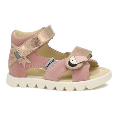 Bartek Girl's Sandals 11227009 Pink and Gold